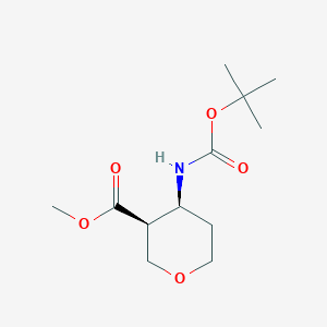 Methyl (3S,4S)-4-((tert-butoxycarbonyl)amino)tetrahydro-2H-pyran-3-carboxylate