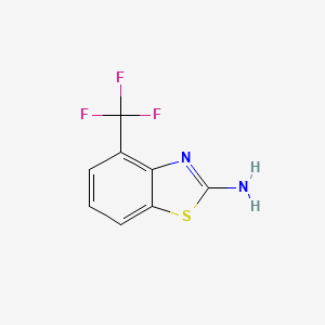 molecular formula C8H5F3N2S B1295117 2-Benzothiazolamine, 4-(trifluoromethyl)- CAS No. 60388-36-5