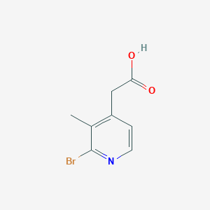 2-(2-Bromo-3-methylpyridin-4-yl)acetic acid