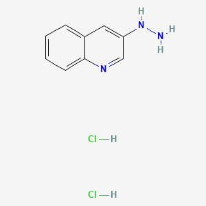 molecular formula C9H11Cl2N3 B1295119 3-Hydrazinoquinoline dihydrochloride CAS No. 61621-35-0