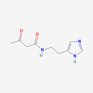 molecular formula C9H13N3O2 B12951203 N-[2-(1H-imidazol-5-yl)ethyl]-3-oxobutanamide CAS No. 88996-62-7