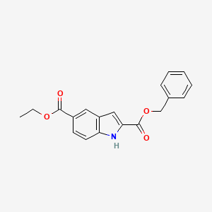 2-Benzyl 5-ethyl 1H-indole-2,5-dicarboxylate