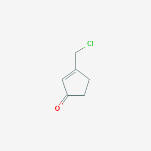 molecular formula C6H7ClO B12951230 3-(Chloromethyl)cyclopent-2-enone 