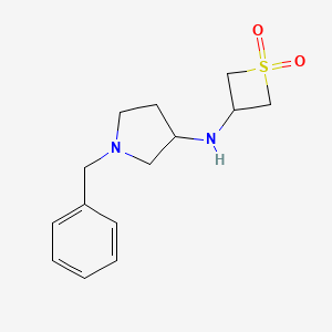 3-((1-Benzylpyrrolidin-3-yl)amino)thietane 1,1-dioxide