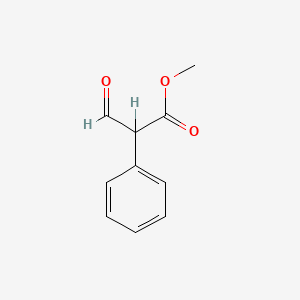 molecular formula C10H10O3 B1295125 Methyl 3-oxo-2-phenylpropanoate CAS No. 5894-79-1