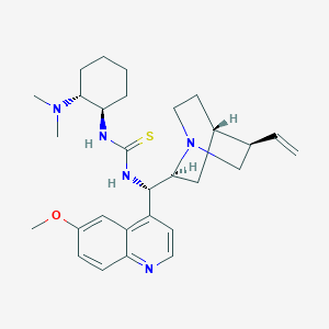 molecular formula C29H41N5OS B12951254 1-((1R,2R)-2-(Dimethylamino)cyclohexyl)-3-((S)-(6-methoxyquinolin-4-yl)((1S,2S,4S,5R)-5-vinylquinuclidin-2-yl)methyl)thiourea 