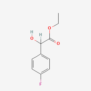 molecular formula C10H11FO3 B1295127 Ethyl 2-(4-fluorophenyl)-2-hydroxyacetate CAS No. 7550-03-0