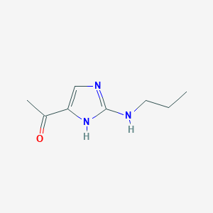 1-[2-(Propylamino)-1H-imidazol-5-yl]ethan-1-one