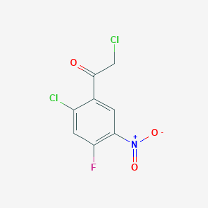 2-Chloro-1-(2-chloro-4-fluoro-5-nitrophenyl)ethan-1-one