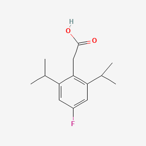 molecular formula C14H19FO2 B12951305 2-(4-Fluoro-2,6-diisopropylphenyl)acetic acid 