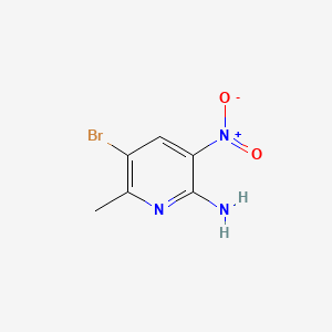 molecular formula C6H6BrN3O2 B1295131 5-溴-6-甲基-3-硝基吡啶-2-胺 CAS No. 68957-50-6