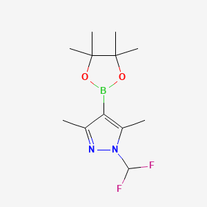 1-(difluoromethyl)-3,5-dimethyl-4-(4,4,5,5-tetramethyl-1,3,2-dioxaborolan-2-yl)-1H-pyrazole