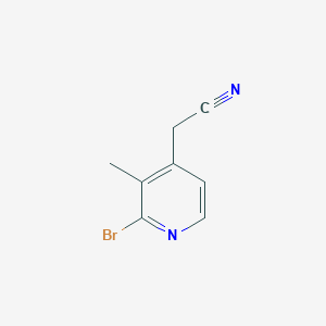 molecular formula C8H7BrN2 B12951343 2-(2-Bromo-3-methylpyridin-4-yl)acetonitrile 