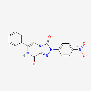 2-(4-nitrophenyl)-6-phenyl-[1,2,4]triazolo[4,3-a]pyrazine-3,8(2H,7H)-dione