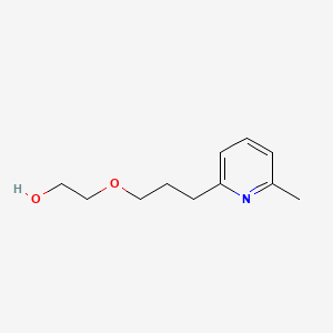 molecular formula C11H17NO2 B1295137 2-[3-(6-甲基吡啶-2-基)丙氧基]乙醇 CAS No. 70715-17-2
