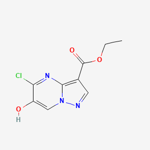 Ethyl 5-chloro-6-hydroxypyrazolo[1,5-a]pyrimidine-3-carboxylate