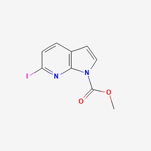 1H-Pyrrolo[2,3-b]pyridine-1-carboxylic acid, 6-iodo-, methyl ester