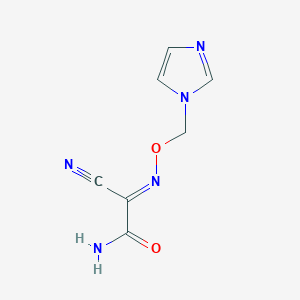 N-((1H-Imidazol-1-yl)methoxy)-2-amino-2-oxoacetimidoyl cyanide