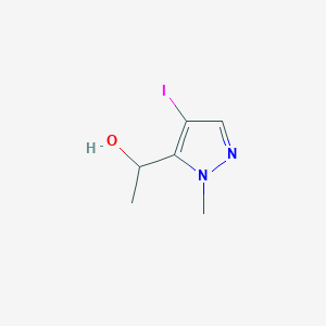 molecular formula C6H9IN2O B12951437 1-(4-Iodo-1-methyl-1H-pyrazol-5-yl)ethan-1-ol 