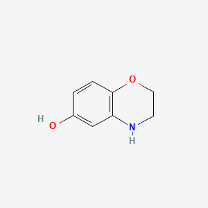 molecular formula C8H9NO2 B1295145 3,4-Dihydro-2H-1,4-benzoxazin-6-ol CAS No. 26021-57-8