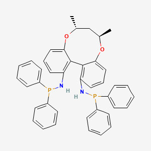 (6R,8R)-N1,N13-Bis(diphenylphosphanyl)-6,8-dimethyl-7,8-dihydro-6H-dibenzo[f,h][1,5]dioxonine-1,13-diamine