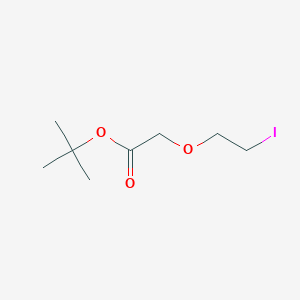 molecular formula C8H15IO3 B12951464 tert-Butyl 2-(2-iodoethoxy)acetate 