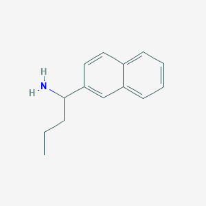 molecular formula C14H17N B12951475 1-(Naphthalen-2-yl)butan-1-amine 