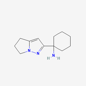 1-(5,6-Dihydro-4H-pyrrolo[1,2-b]pyrazol-2-yl)cyclohexan-1-amine