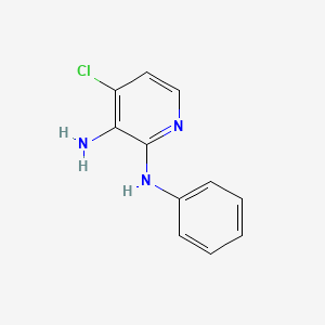 molecular formula C11H10ClN3 B12951491 4-chloro-N2-phenylpyridine-2,3-diamine 