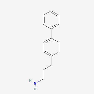 molecular formula C15H17N B12951548 3-([1,1'-Biphenyl]-4-yl)propan-1-amine 