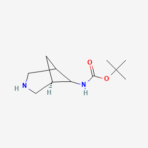 molecular formula C11H20N2O2 B12951578 Rel-tert-butyl ((1R,6r)-3-azabicyclo[3.1.1]heptan-6-yl)carbamate 