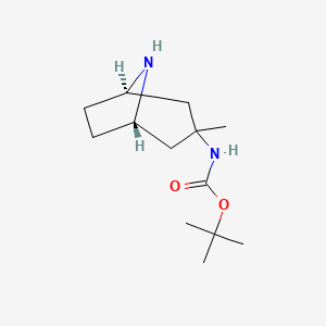 molecular formula C13H24N2O2 B12951585 Endo-tert-butyl (3-methyl-8-azabicyclo[3.2.1]octan-3-yl)carbamate 