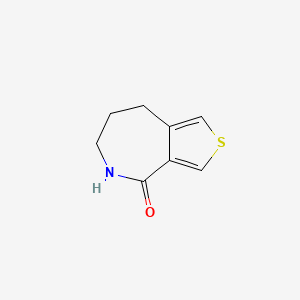 molecular formula C8H9NOS B12951590 5,6,7,8-Tetrahydro-4h-thieno[3,4-c]azepin-4-one 