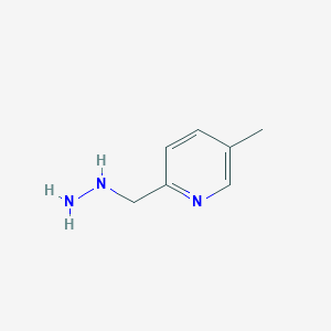 molecular formula C7H11N3 B12951591 2-(Hydrazinylmethyl)-5-methylpyridine 