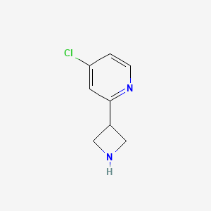 molecular formula C8H9ClN2 B12951649 2-(Azetidin-3-yl)-4-chloropyridine 