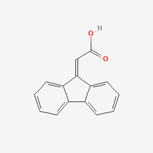 molecular formula C15H10O2 B1295165 9H-Fluoren-9-ylideneacetic acid CAS No. 4425-73-4