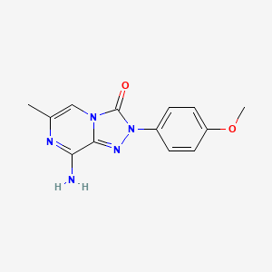 molecular formula C13H13N5O2 B12951653 8-amino-2-(4-methoxyphenyl)-6-methyl-[1,2,4]triazolo[4,3-a]pyrazin-3(2H)-one 