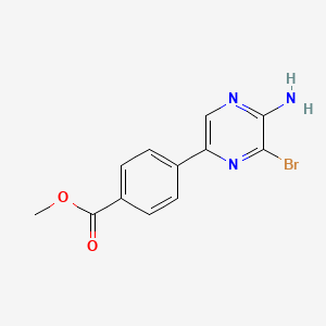 Methyl 4-(5-amino-6-bromopyrazin-2-yl)benzoate