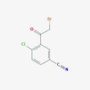 3-(2-Bromoacetyl)-4-chlorobenzonitrile