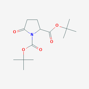 molecular formula C14H23NO5 B12951671 Di-tert-butyl 5-oxopyrrolidine-1,2-dicarboxylate 