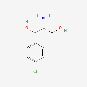 molecular formula C9H12ClNO2 B12951672 2-Amino-1-(4-chlorophenyl)propane-1,3-diol 