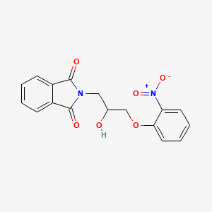 2-[2-Hydroxy-3-(2-nitrophenoxy)propyl]isoindole-1,3-dione