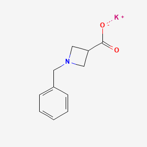 molecular formula C11H12KNO2 B12951683 Potassium 1-benzylazetidine-3-carboxylate 