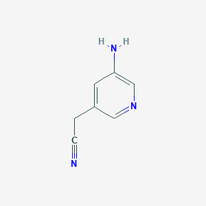 molecular formula C7H7N3 B12951685 2-(5-Aminopyridin-3-yl)acetonitrile 