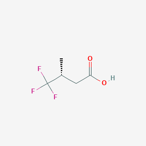 molecular formula C5H7F3O2 B12951703 (R)-4,4,4-trifluoro-3-methylbutanoic acid 