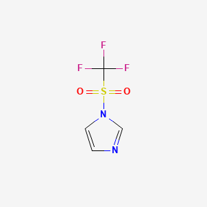molecular formula C4H3F3N2O2S B1295171 1-(Trifluoromethanesulfonyl)imidazole CAS No. 29540-81-6