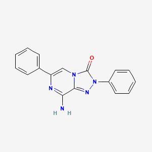 molecular formula C17H13N5O B12951718 8-amino-2,6-diphenyl-[1,2,4]triazolo[4,3-a]pyrazin-3(2H)-one 