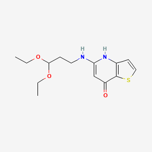 5-((3,3-Diethoxypropyl)amino)thieno[3,2-b]pyridin-7-ol