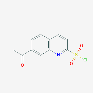 7-Acetylquinoline-2-sulfonyl chloride