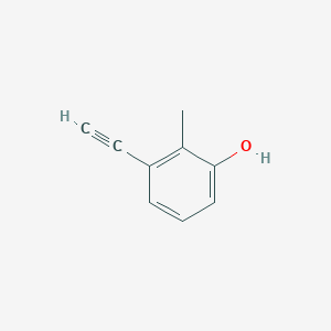 molecular formula C9H8O B12951768 3-Ethynyl-2-methylphenol 